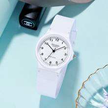 Простые и модные женские часы аналог с силиконовым ремешком повседневная женская обувь часы кварцевые круглые часы женские часы relogio feminino 2024 - купить недорого