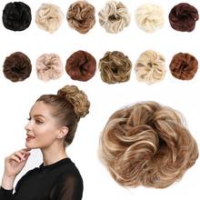 Belle Show Synthetic Curly Wavy Donut Hair Chignon Rubber Band Hair Bun Messy Scrunchie Wrap On Bun Ponytail Hair Extensions 2024 - buy cheap