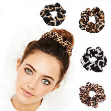 Rubber Band Soft For Women Winter Leopard Print Ponytail Accessories Girls Hair Ring Headwear Hair Rope Female Velvet Scrunchie 2024 - buy cheap