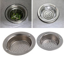 Kitchen Sink Strainer Waste Plug Drain Stopper Filter Basket Stainless Steel 9cm 2024 - buy cheap