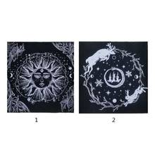 Soft Flannel Tarot Tablecloth Fate Guidance Board Game Rug Pentagram Sun Moon Divination Tarot Cloth 2024 - buy cheap