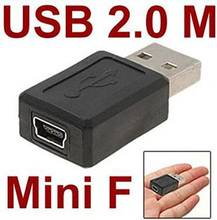 Venta al por mayor 100 unids/lote USB 2,0 A tipo macho A Mini 5pin USB B Tipo 5pin conector hembra Adaptador convertidor 2024 - compra barato