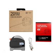 2in1 98ft/30m Laser Rangefinder Digital Tape Measure USB Charging Distance Meter 2024 - buy cheap