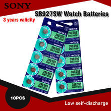 Sony-Batería de reloj de óxido de plata, 100% Original, 395, SR927SW, 399, SR927W, AG7, LR927, 1,55 V, 10 unids/lote, hecha en Japón 2024 - compra barato