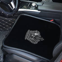Winter Diamond Plush Universal Car Seat Covers Crystal Rhinestones Crown Front Back Seat Cushion Velvet Car Interior Accessories 2024 - buy cheap
