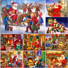 5D DIY Diamond Painting Full Square Santa Claus Cross Stitch Kit Embroidery Mosaic Art Picture of Rhinestones Christmas Gift 2024 - buy cheap