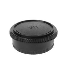 Cubierta de plástico negro para cámara Canon FD, tapas de lente frontal y trasera, cuerpo y lente 2024 - compra barato