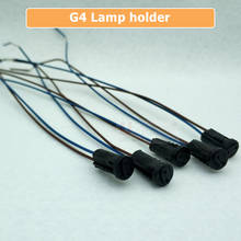 G4 Lamp Socket, 20cm  Black 12V 220V G4 Lamp Holder For LED Crystal Halogen MR16 GU5.3 Light Bulb 2024 - buy cheap