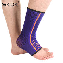 Skdk suporte de tornozelo para esporte, protetor de compressão de algodão confortável, antientorse, basquete, futebol, pés, 1 peça 2024 - compre barato