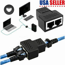 RJ45 CAT5 6 Ethernet Cable LAN Port 1 To 2 Socket Splitter Connector Adapter PC Compatible With ADSL Hubs Switch 2024 - buy cheap