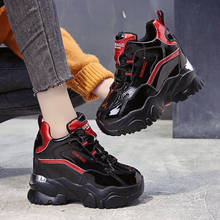 2021 Women Shoes New Chunky Sneakers For Women Lace-Up black Vulcanize Shoes Casual Fashion Dad Shoes Platform Sneakers Basket 2024 - buy cheap