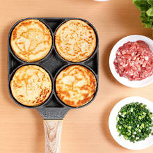 YOMDID-Olla de cuatro agujeros para freír huevos, tortilla gruesa para huevos fritos, patatas, pasteles, hamburguesas, utensilios de cocina 2024 - compra barato