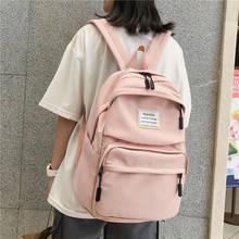 Водонепроницаемый нейлоновый рюкзак с вертикальной молнией, женский рюкзак, Женский школьный рюкзак для девочек-подростков, Mochilas, дорожные сумки 2024 - купить недорого