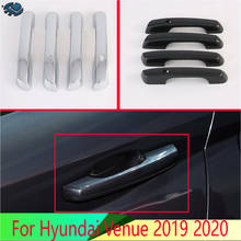 For Hyundai Venue 2019 2020 Car Accessories ABS Chrome Door Handle Cover With Smart Key Hole Catch Cap Trim Molding 2024 - buy cheap