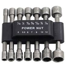 14pcs Power Nut Driver Set Dual Metric & Standard Sae 1/4" Shank Screwdrivers Nutdrivers Nut Driver Socket Bits Drill 2024 - buy cheap