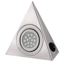 SUCHME-Lámpara LED para armario, iluminación triangular de acero inoxidable, para debajo de la cocina 2024 - compra barato