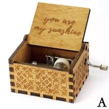 Antique Carved Wooden Music Box My Sunshine Love Dad Coffin mom Gift Decor Mom Gift Anonymous Party Send Birthday Love Chri W8G4 2024 - buy cheap