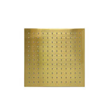 Brushed Gold Brass Square Rain Shower Head 10 Inch Bathroom Accessories Rainfall Shower Head 250*250mm 2024 - buy cheap