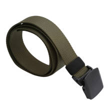 Cinturón de nailon táctico militar para hombre, cinturón ajustable para deportes al aire libre, con hebilla de plástico de Metal, informal 2024 - compra barato