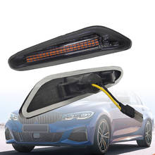 2x Smoke LED Side Marker Light Flowing Water Indicator Turn Signal Lights For BMW E60 E61 E90 E91 E81 E82 E88 E46 X3 X1 2024 - buy cheap