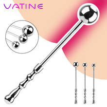 VATINE-tapón Anal de Metal para mujer, Juguetes sexuales eróticos de acero inoxidable para estimulación de próstata, cuentas anales, dilatación Anal, S/M/L 2024 - compra barato