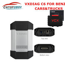 Herramienta de diagnóstico profesional para coche, escáner VXDIAG C6 para Benz con HDD, DOIP inalámbrico y AUDIO para Mercedes OBD2 STAR C4 C5, DHL 2024 - compra barato