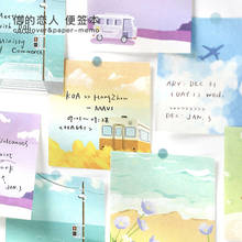100Sheets Kawaii Cute Sea Bus Sky Memo Pad Agenda List Notepad Diary Stationery School Office Supplies Bullet Journal sl3011 2024 - buy cheap