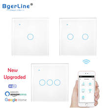 Upgraded EU WiFi Smart Light Touch Switch No Neutral Wire /Neutral wire Smart Life Tuya APP control Alexa Google Home 1/2/3 Gang 2024 - buy cheap