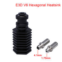 E3D V6 Heatsink Hexagonal Heat Sink For E3D V6 Hotend All Metal Throat 1.75MM Filament Radiator For 3D Printer Parts 2024 - buy cheap