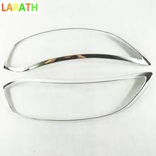 For Renault Kadjar 2015 2016 2017 ABS Chrome Front Headlight Head Light Lamp Cover Trim Sticker 2pcs/set 2024 - buy cheap