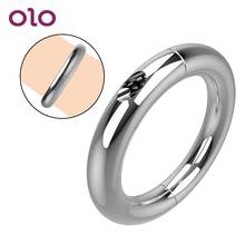 Anillo de Metal para el pene para hombre, juguete sexual de acero inoxidable para alargar el pene, retardante y duradero, 5 tamaños 2024 - compra barato