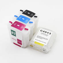 4 Pieces/Lot Empty Refill ink Cartridge For HP 10 82 With Auto Reset Chip For HP Designjet 500 800 815/820MPF Printer 2024 - buy cheap