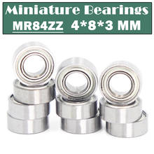 MR84ZZ Bearing ( 10 PCS ) 4*8*3 mm Miniature MR84-ZZ Ball Bearings MR84 ZZ WML4008ZZ L-840ZZ 2024 - buy cheap