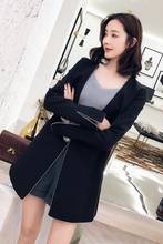 Mais novo 2020 elegante blazer feminino blazers duplo breasted senhoras preto manga longa terno jaqueta outwear venda quente lx2141 2024 - compre barato