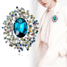 Broche de cristal de alta calidad para mujer, alfileres de boda, accesorios de joyería 2024 - compra barato