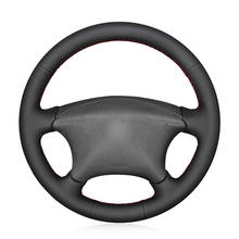 Hand-stitched Black PU Faux Leather Car Steering Wheel Cover for Citroen Xsara Picasso 2003-2010 Peugeot Partner 2003-2008 2024 - buy cheap
