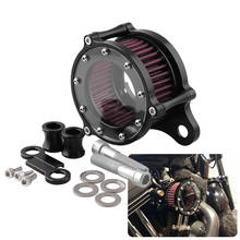 Air Cleaner Intake Filter System Kit for Sportster XL883 XL883N XL883R XL883P XL1200 XL1200L XL1200X Iron 883 Forty Eight XL1200 2024 - buy cheap