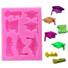 1PCS DIY Graduated Silicone Mold Bachelor Cap Fondant DIY Party Cake Decorating Mould DIY Baking Pastry Tools 2024 - buy cheap