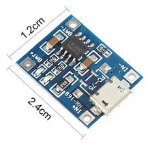 TP4056 5V TENSTAR ROBOT 1A Micro USB 18650 Lithium Battery Charging Board Charger Module+Protection Dual Functions 2024 - buy cheap