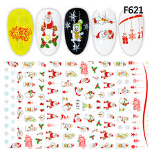 3D Nail Sticker Decals Santa Claus Snowflake Snowman Nail Art Decorations Sticker Slider Manicure Accessories Nails Decoraciones 2024 - buy cheap