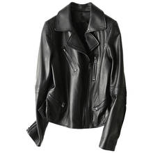 2020 Spring Genuine Leather Jacket Casual Real Sheepskin Coat for Women Short Coats Streetwear Moto Jacket Outwear 2024 - buy cheap