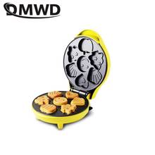 Dmwd-máquina elétrica para fazer bolo, molde para o café da manhã, assar, aquecimento frente e verso, 220v 2024 - compre barato