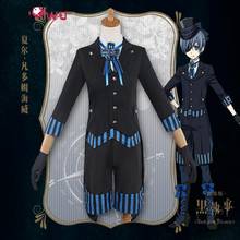 Black Butler Book of the Atlantic Anime Ciel Phantomhive Cosplay Suit Polyester Costume Japanese Uniform Anime Cosplay Costume 2024 - buy cheap
