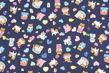 Cotton-110cm Width Cartoon Dog Printed Cotton Fabric For Boy/Girl Cloth Hometextile Cushion Cover DIY Sewing 2024 - buy cheap