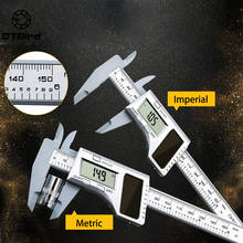 150mm 6" Inch Solar Power Digital Vernier Caliper Carbon Fiber Composite Micrometer Gauge Meter Widescreen Measuring Tools 2024 - buy cheap