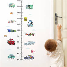 Cartoon Wall Stickers For Kids Room Height Measure Boy Bedroom Decoration Growth Chart Decals Boy's Room Decor 2024 - buy cheap