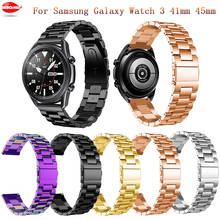 Correa de acero inoxidable para Samsung Galaxy Watch, correa para reloj de 42, 46mm, 3, 45mm, 41mm, Active 2, 40mm, 44mm 2024 - compra barato