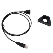 Cable de extensión de macho a hembra para salpicadero de coche y camión, montaje empotrado USB2.0 de alta calidad, doble conector USB, novedad 2024 - compra barato