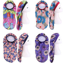 Fashion Print Women Turban Hat Soft Stretch Satin Nightcap Bonnet Flowers Muslim Headdress Underscarf Caps Sock Cap 2024 - buy cheap