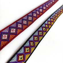 13mm Width Polyester Ribbon Embroidered GEOMETRIC Webbing For Hat Decoration DIY Sewing Fabric 1 Yard 2024 - buy cheap